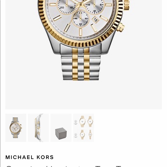 Michael Kors women’s Lexington stainless steel oversized watch - Picture 8 of 8